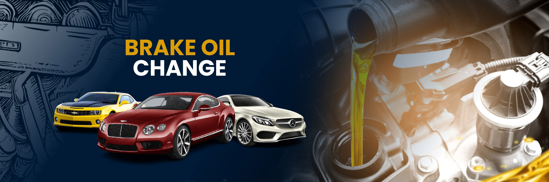 brake oil change banner