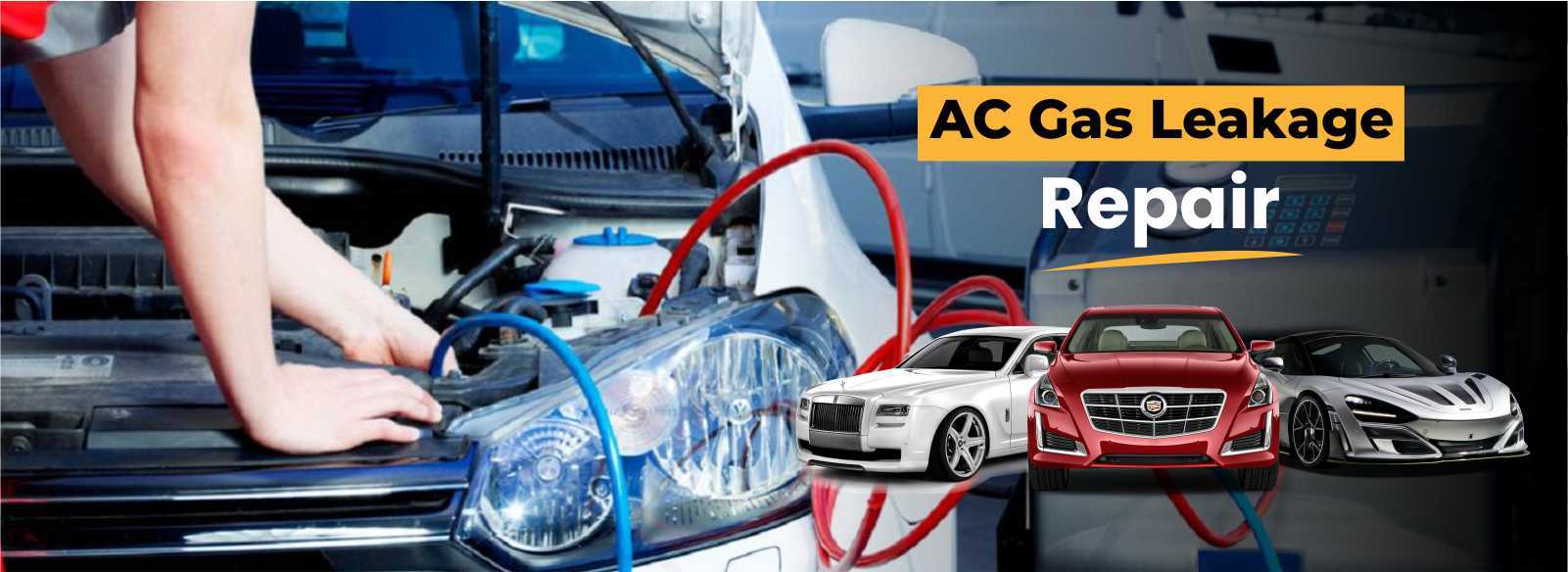 AC gas leakage repair-banner-brand page
