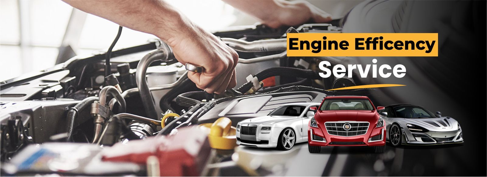Engine efficency service-brand banner