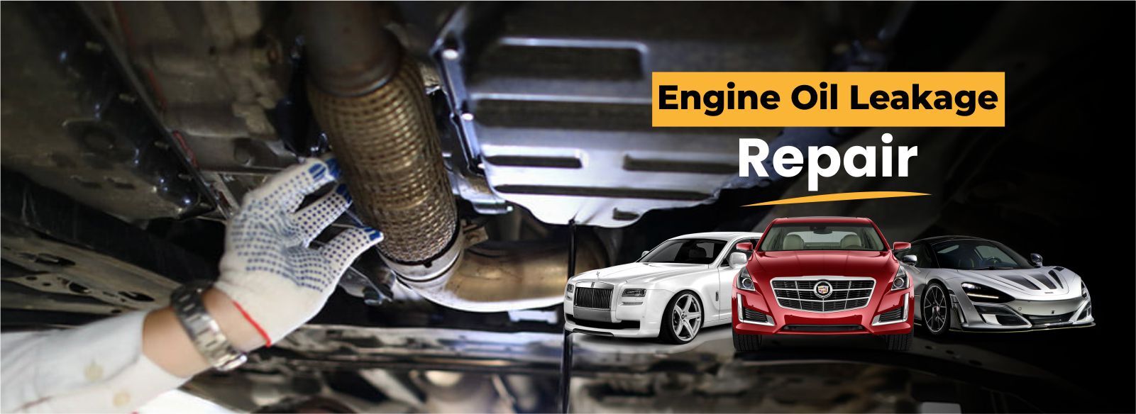 Engine oil leakage repair-brand banner