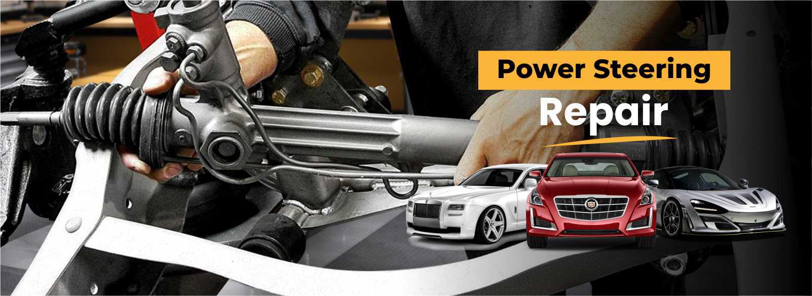 Power steering repair-brand banner-RT