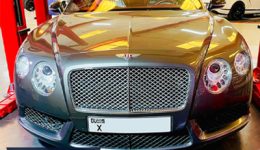 Bentley GT Ceiling Leather Installation